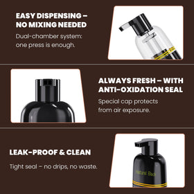 BELEZALIB bottle next to everyday items demonstrating 16.9 fl oz size