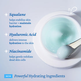 belif Aqua Bomb spread on hand showing cooling feel and immediate plumping