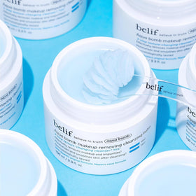 belif lotus and marshmallow root ingredients highlighting radiance benefits