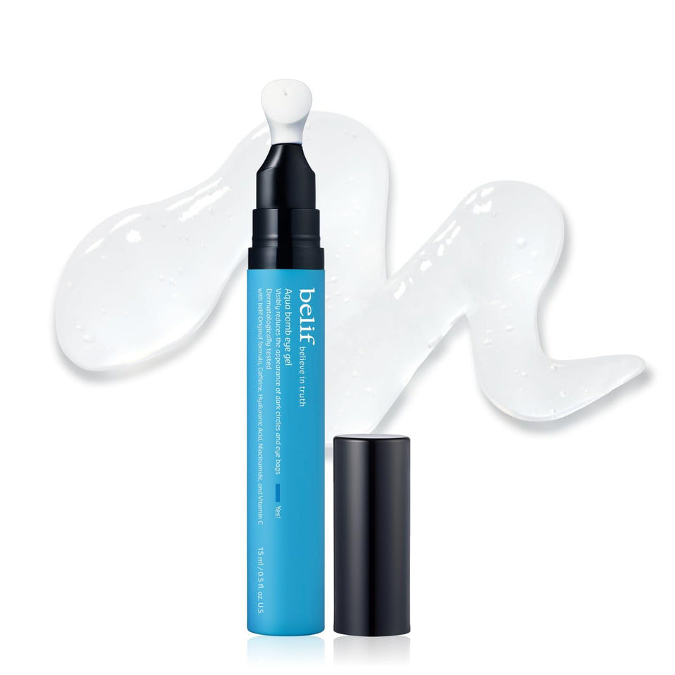 belif front tube showing product and volume, highlights travel-friendly size