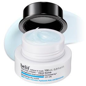 belif jar front view showing product and hydration boost