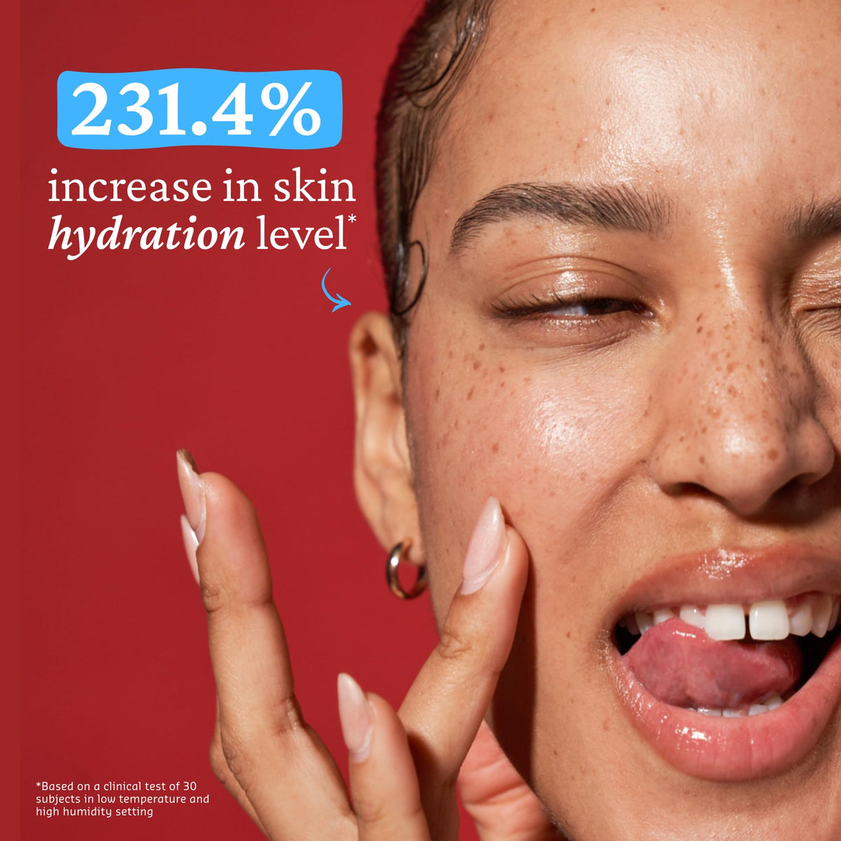 belif Aqua Bomb hyaluronic droplet illustration demonstrating deep hydration