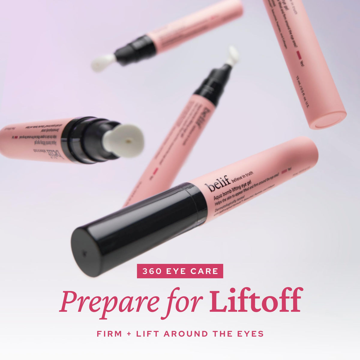 belif ceramic tip close-up, cooling applicator for gentle de-puffing and improved absorption