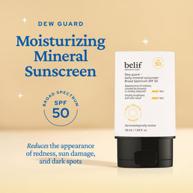 belif pump dispensing milky serum texture, lightweight hydration visible