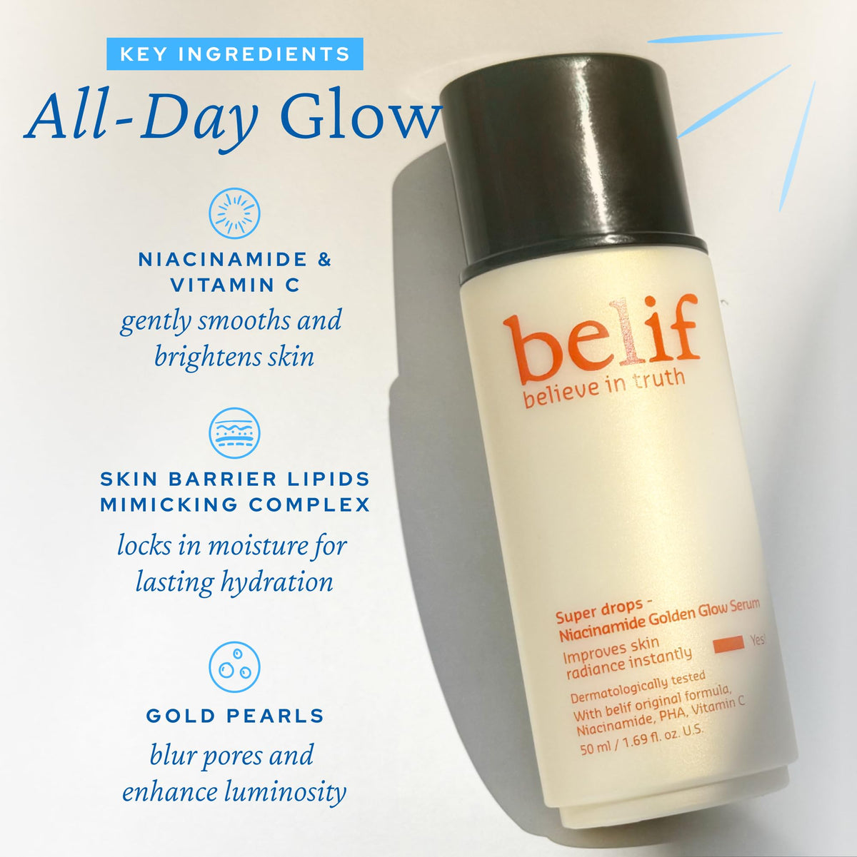 belif used as primer under foundation showing smoother pores and longer wear