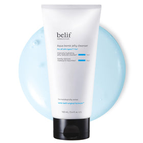 belif front packaging showing bottle and label, clean presentation and benefits