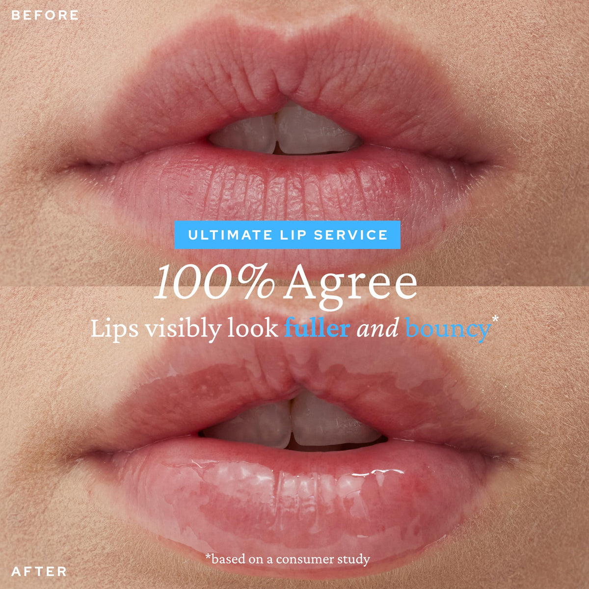 belif lifestyle shot on a bag showing portable lip care for everyday use