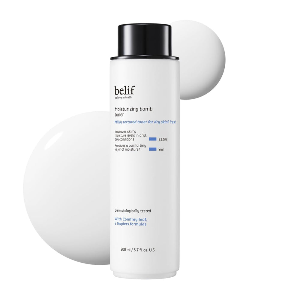 belif front packaging showing the milky ceramide toner for instant hydration