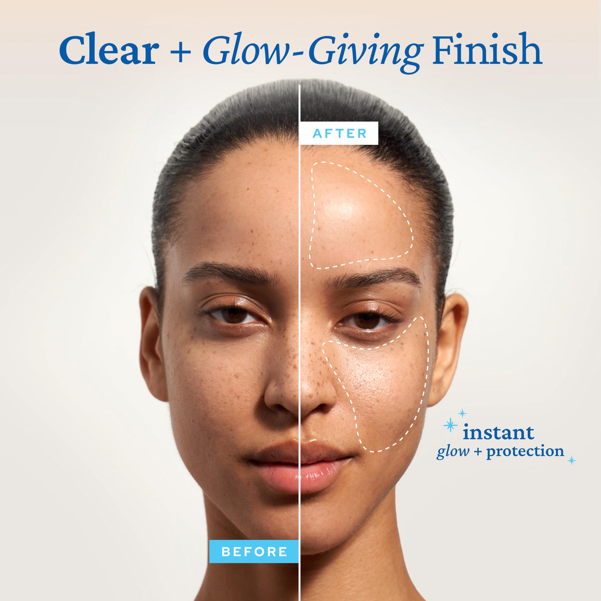 belif texture swipe on skin demonstrating lightweight finish