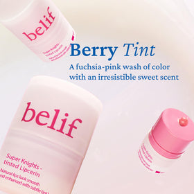 belif cap and label detail highlighting ingredient transparency and travel-ready benefit