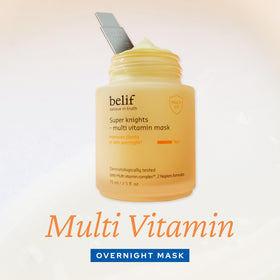 belif jar on bedside table showing overnight routine convenience