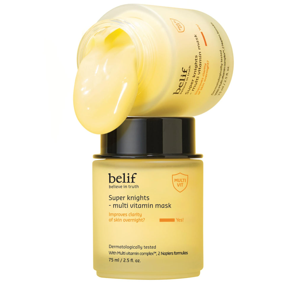 belif jar front view showing elegant packaging and hydration benefit