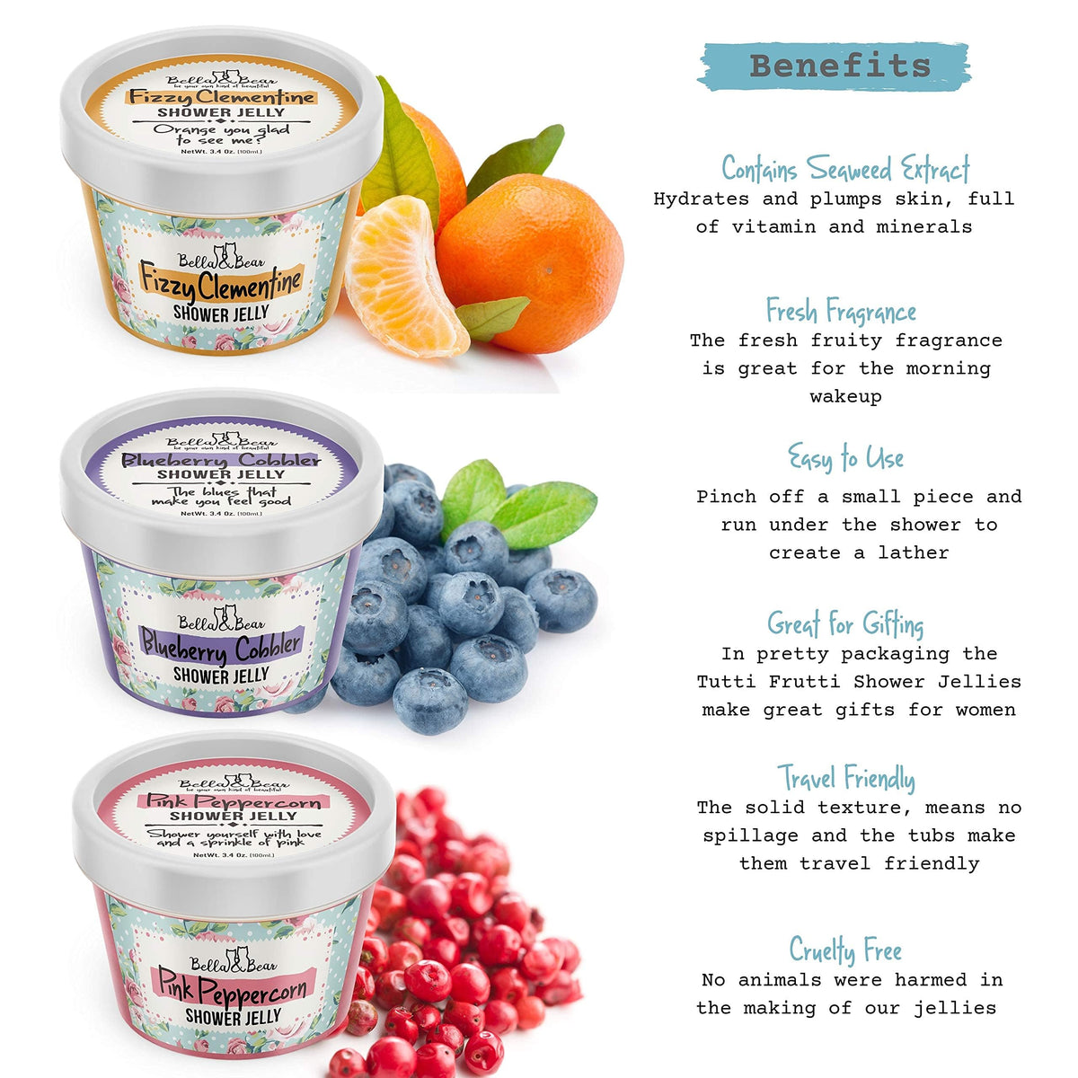 Bella and Bear in-use squeeze producing foam and easy cleansing benefit