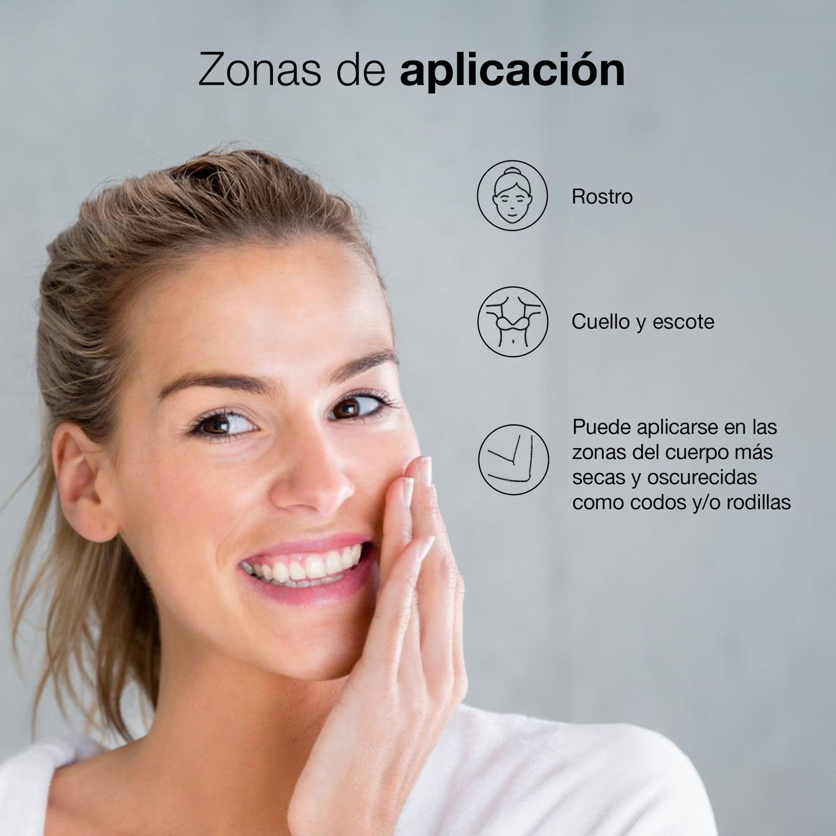Bella Aurora size scale with measure showing 30ml capacity and travel-friendly benefit