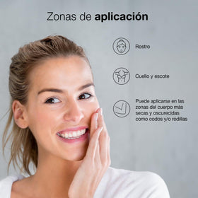 Bella Aurora size scale with measure showing 30ml capacity and travel-friendly benefit