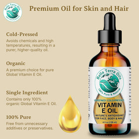 Bella Terra Oils 4oz next to common items showing true size and portability benefit