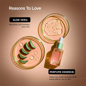 Bella Vita Luxury in-shower use on loofah demonstrating efficient cleansing and lathering