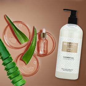 Bella Vita Luxury bottle beside common items to show 500ml size for long-lasting supply
