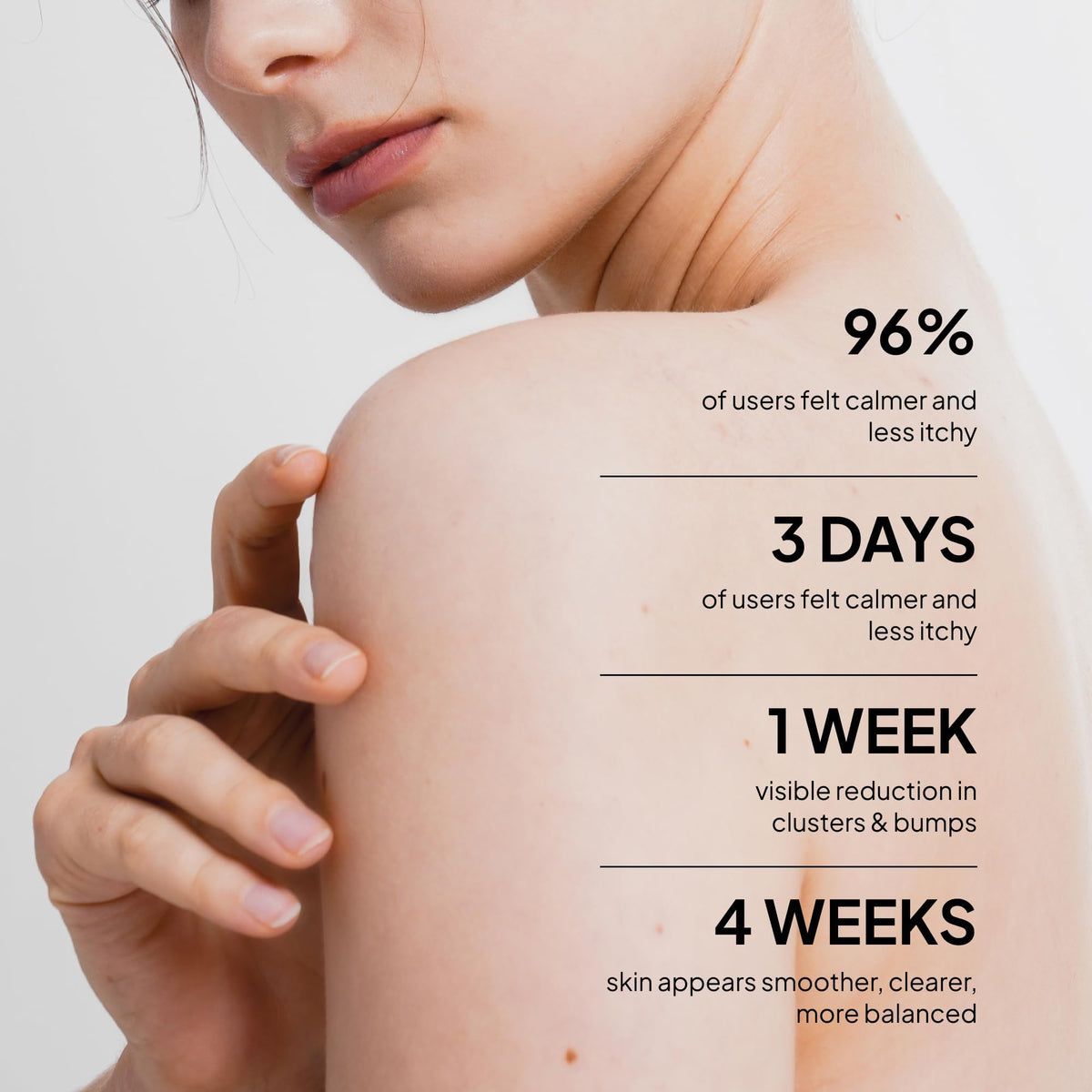 BellamiLuxx application on forehead demonstrating quick absorption and comfort