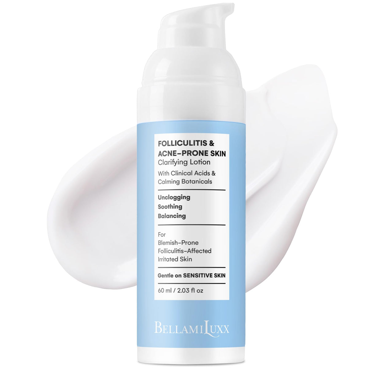 BellamiLuxx front packaging showing lotion benefits and clean design