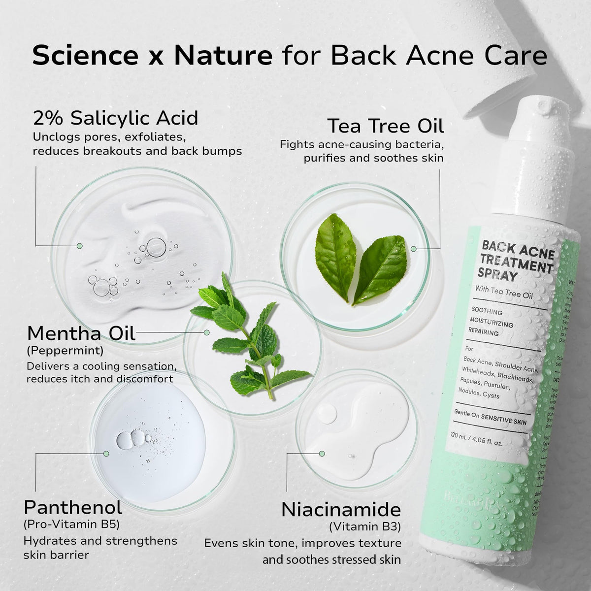 BellamiLuxx lotion applied to buttocks demonstrating targeted smoothing benefits