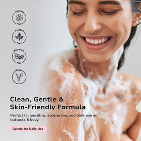 BellamiLuxx kit in shower setting illustrating post-workout care routine