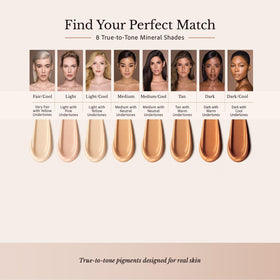 bellapierre BB Cream applied with fingers to show quick, even blending benefit