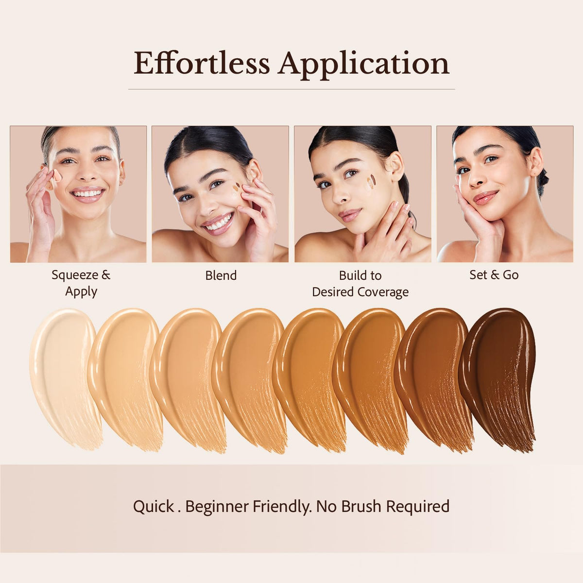 bellapierre BB Cream before and after on cheek illustrating visible coverage
