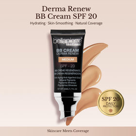 bellapierre BB Cream medium shade swatch demonstrating natural color match