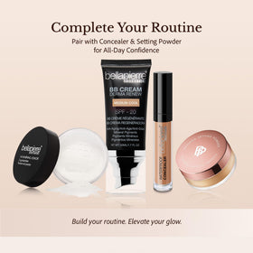 bellapierre BB Cream 1.7 oz in hand for size perspective and travel-friendly benefit