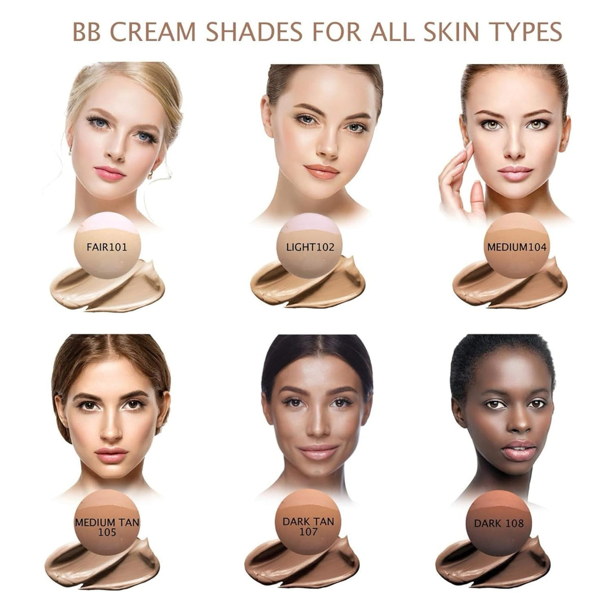 Bellaterra Cosmetics swatch on spoon showing color payoff and buildable coverage benefit