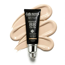 Bellaterra Cosmetics BB Cream front tube showing label and size benefits