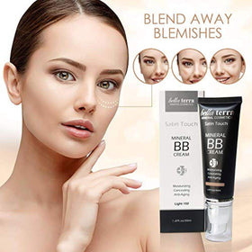 Bellaterra Cosmetics tube with cap open displaying convenient dispenser