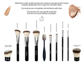 Bellaterra Cosmetics model portrait wearing Nutmeg for warm natural finish