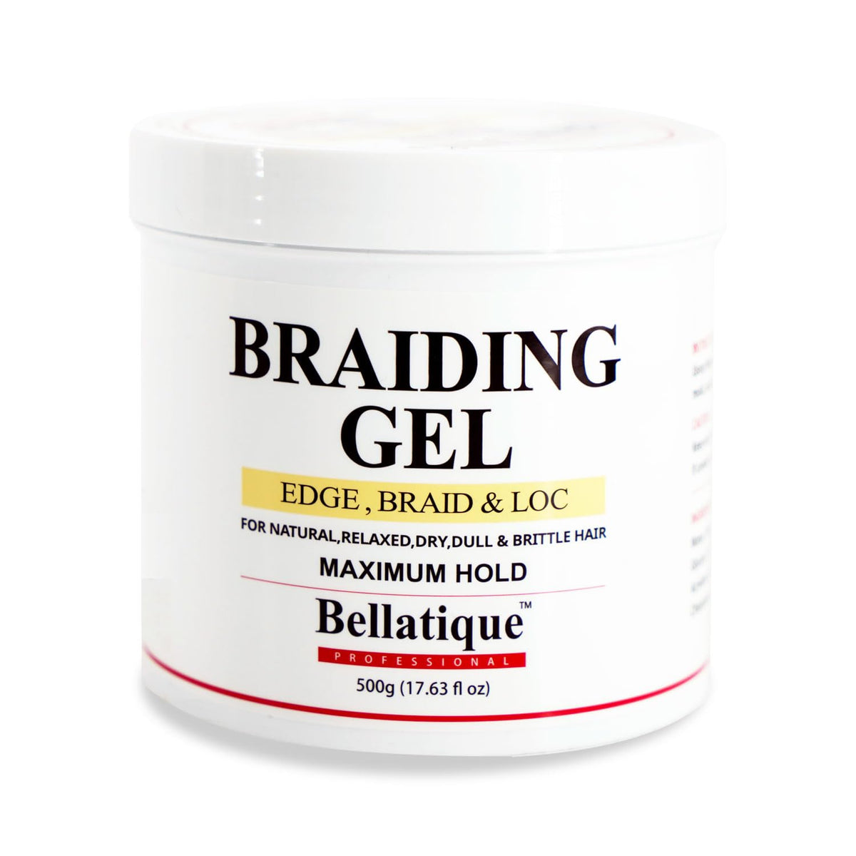 BELLATIQUE front packaging showing jar and branding for professional hold