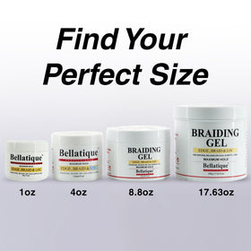 BELLATIQUE gel on dark hair showing high-shine, no-residue finish