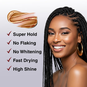 BELLATIQUE sleek edges finished look giving high shine and control