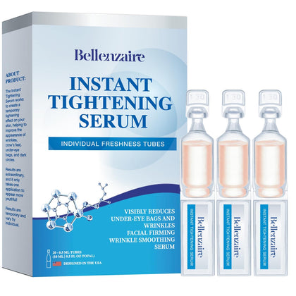 Bellenzaire front packaging showing 20 tubes for instant firming