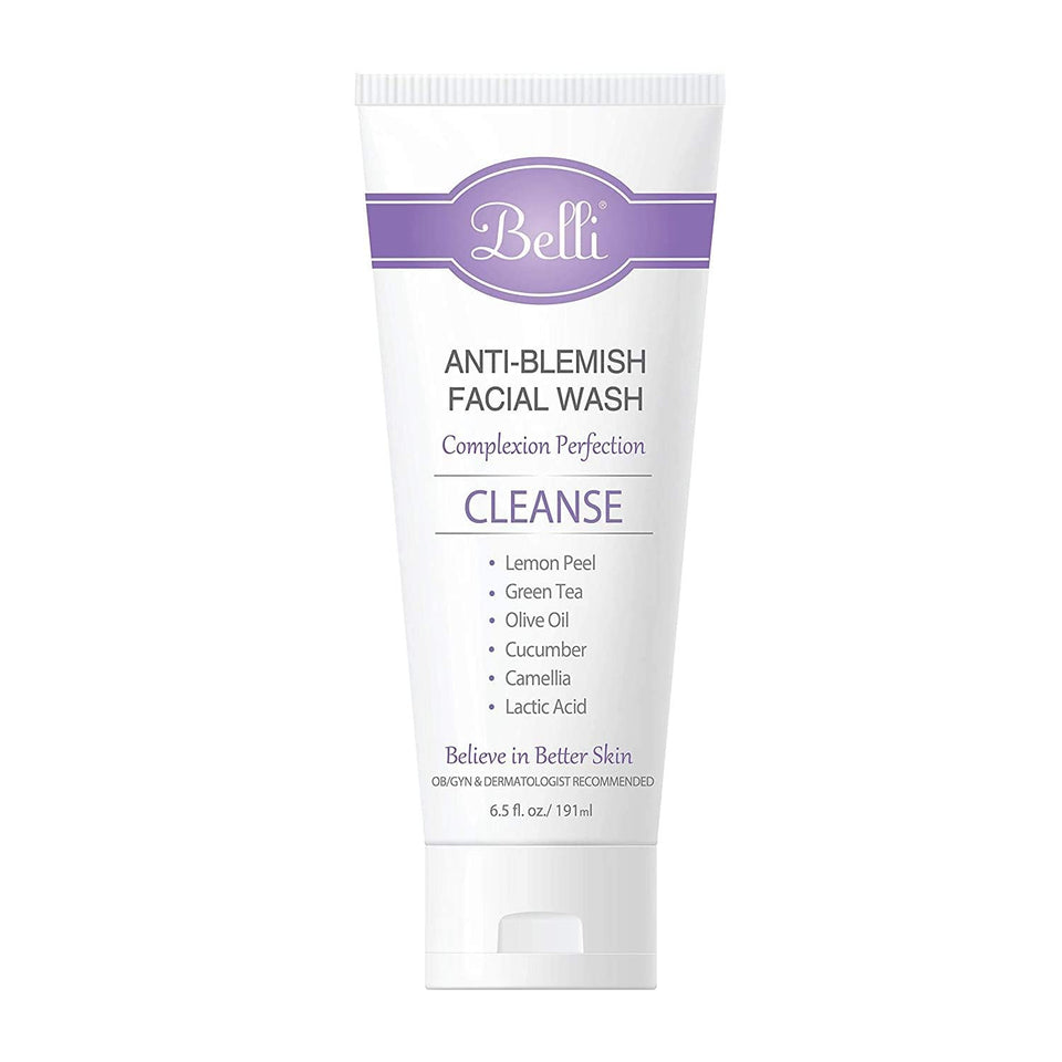 Belli front packaging showing cleanser tube and clear branding for confidence