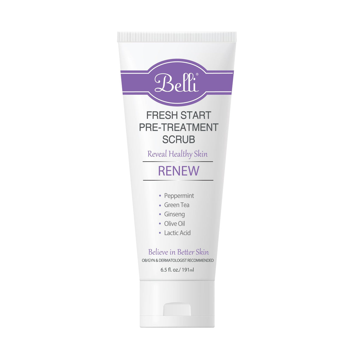 Belli front packaging showing cleanser branding and benefits