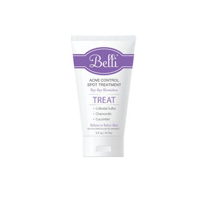 Belli front packaging showing acne spot treatment and clear labeling benefit