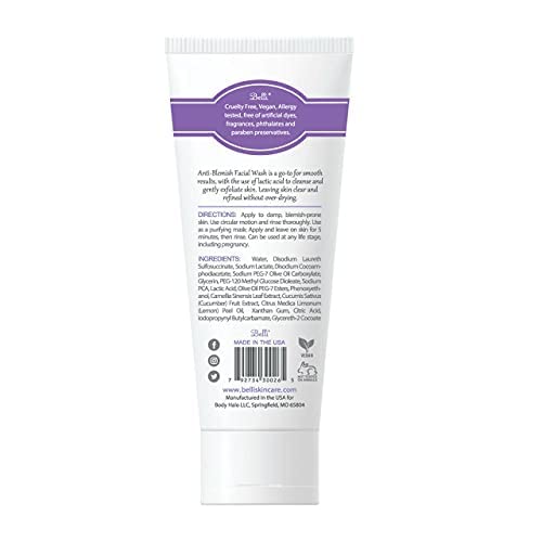 Belli gel texture on hand highlighting gentle, non-drying formulation