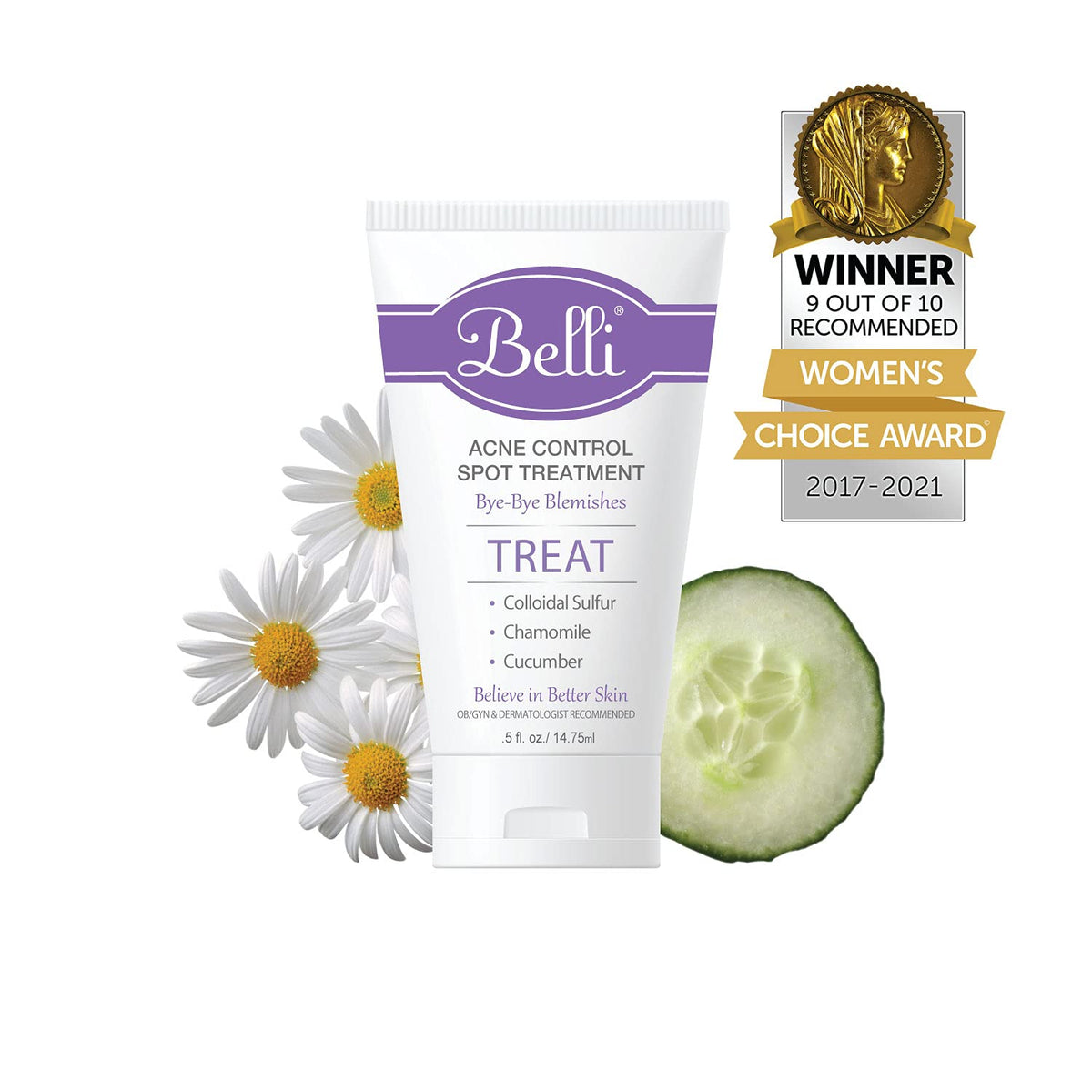 Belli bottle next to a coin showing compact size and travel-friendly convenience