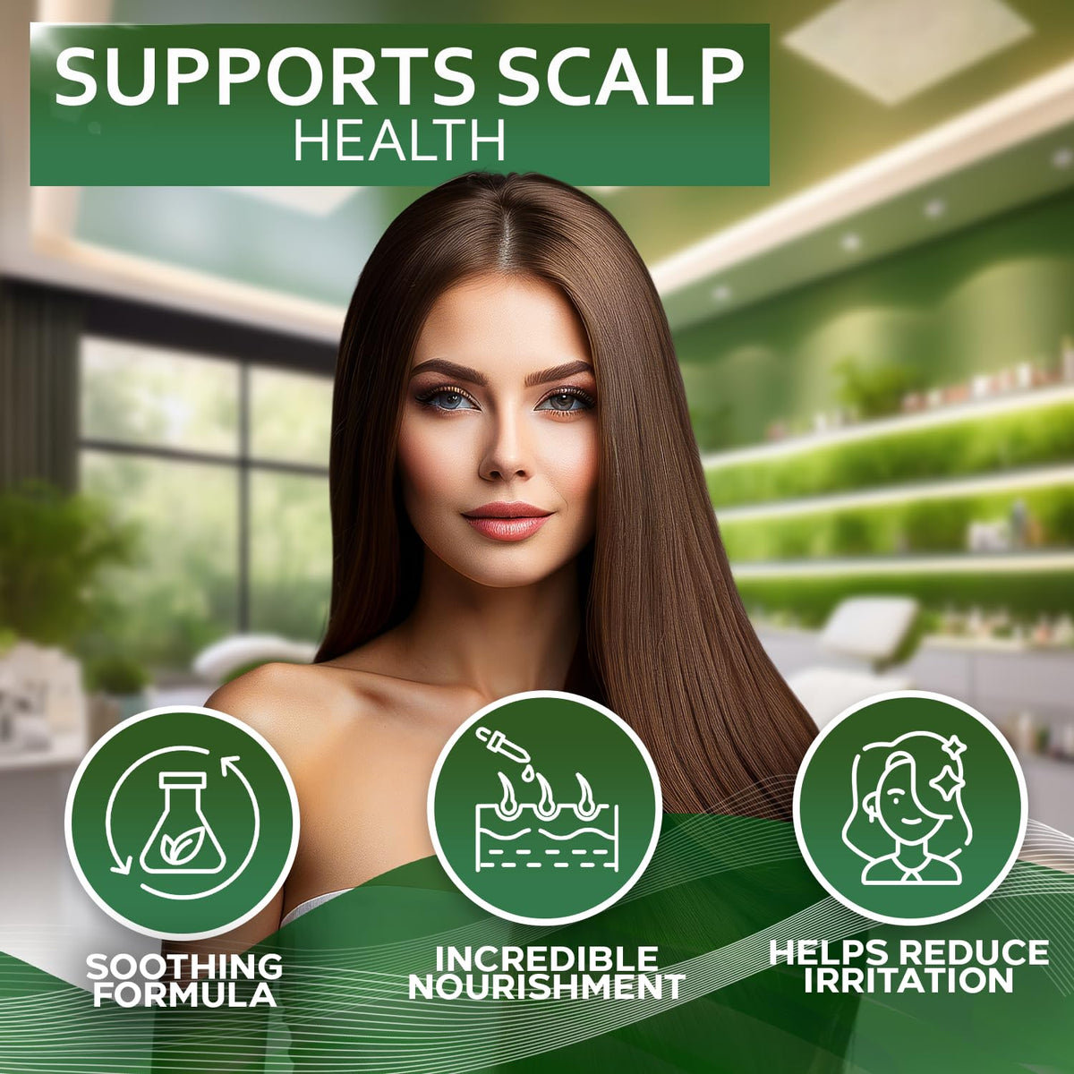BELLISSO botanical ingredients with castor oil and rosemary showing natural nourishment benefits