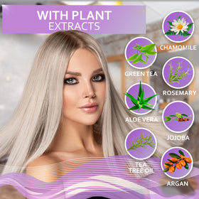BELLISSO label detail showing sulfate-free claim and botanical ingredients benefit