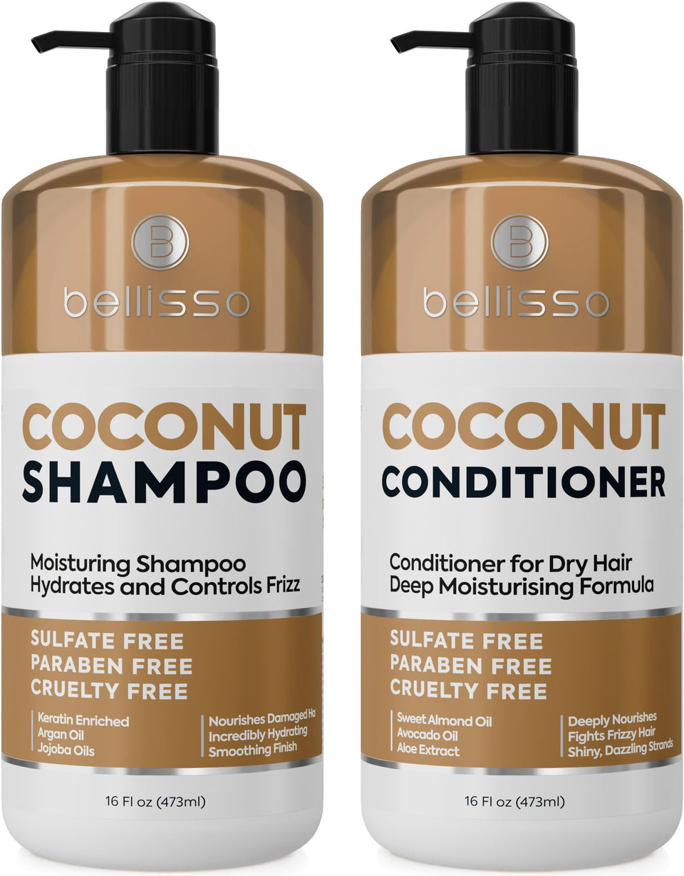 BELLISSO front packaging showing both bottles and benefits
