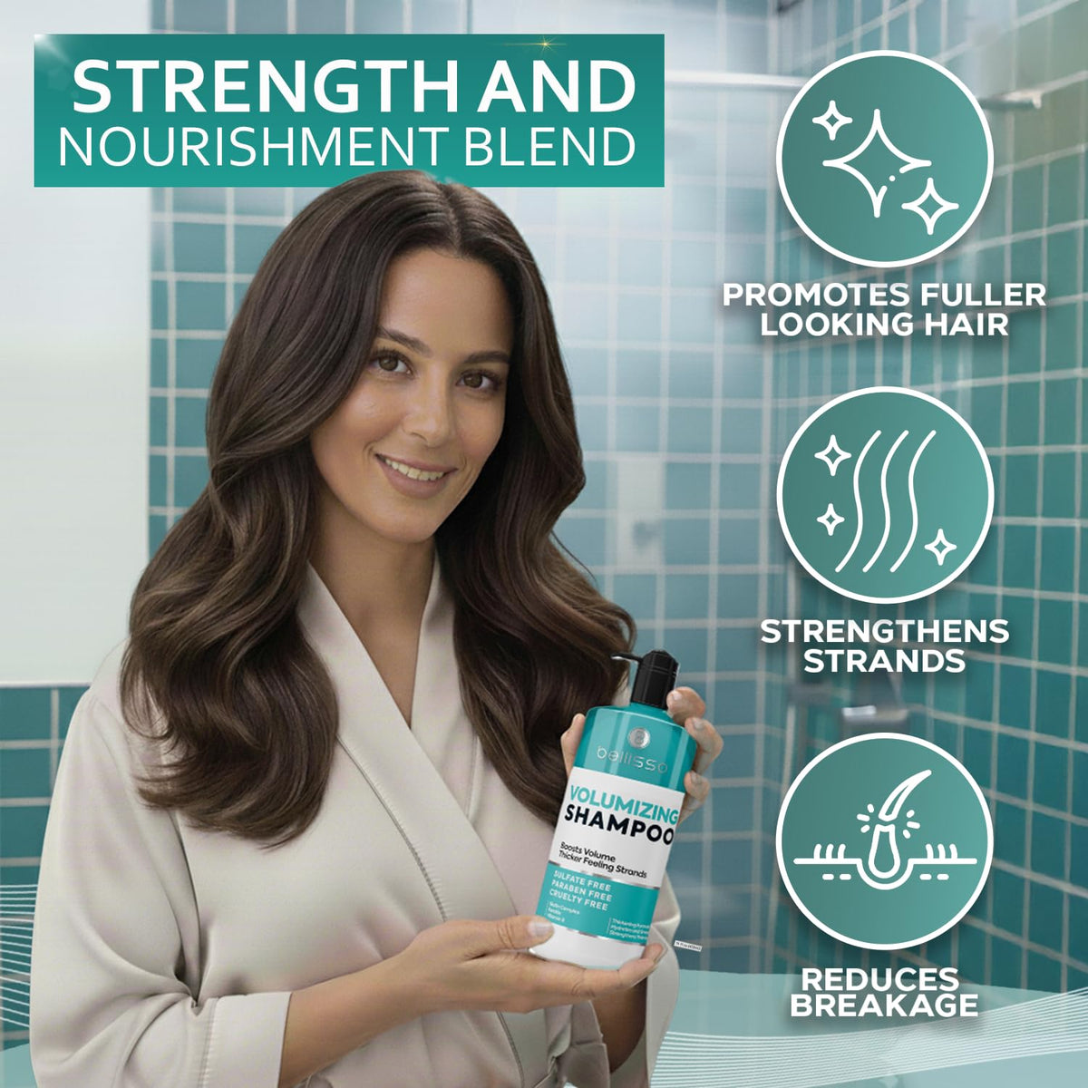 BELLISSO duo staged in bathroom for easy salon-quality routine at home