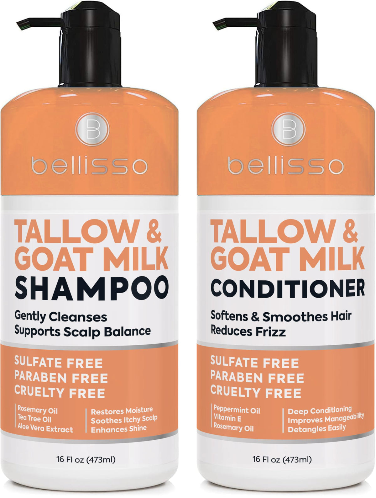 BELLISSO front packaging showing product set and benefits