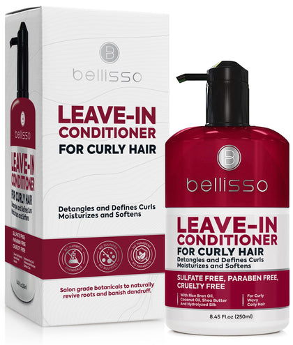 BELLISSO front packaging showing bottle and benefits