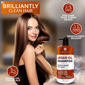 BELLISSO product label close-up listing botanicals and clean formulation benefits